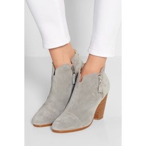 RAG & BONE Margot Suede Booties warm gray size 6.5 NIB